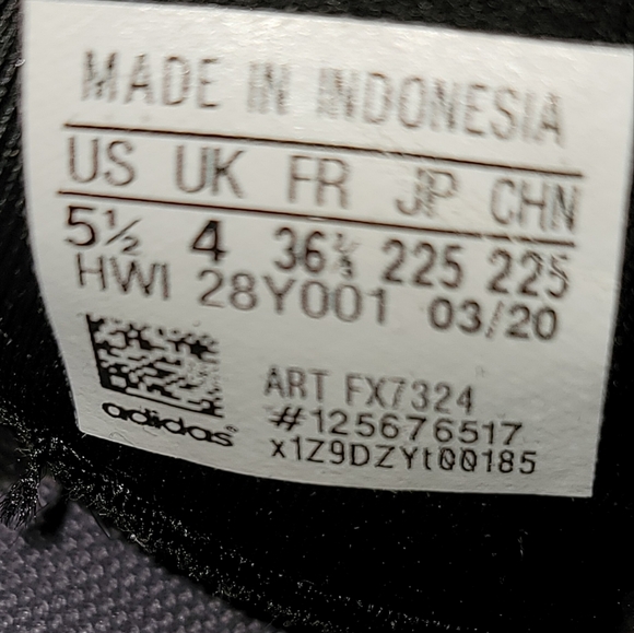 Grey adidas women's size 5.5 - Picture 3 of 4